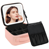 Cosmetic Makeup Case With LED Mirror