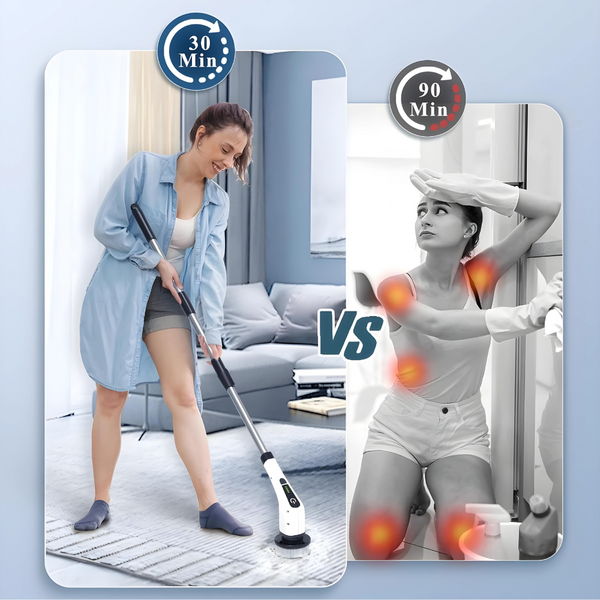 Ergonomic Multi-purpose Electric Spinning Cleaning Scrubber